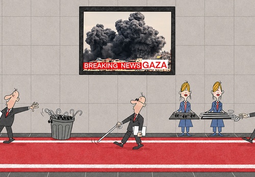 Gallery of International Cartoons about Palestine