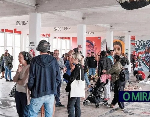 Eurofil Ruins Transformed into Urban Art Gallery About Gaza