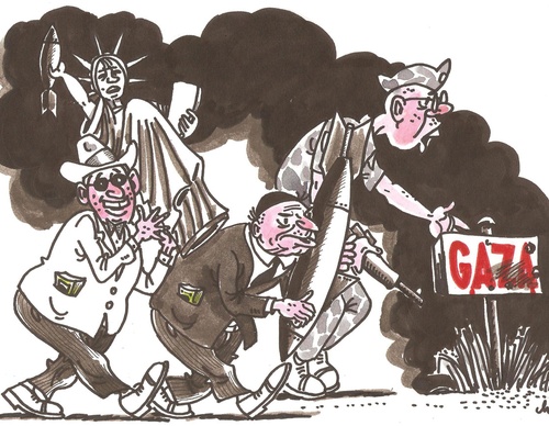 Galería de caricaturas sobre el genocidio de Gaza