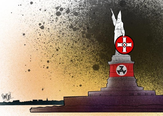 Dadme a vuestros supremacistas blancos… | La Estatua de la Libertad actualizada.