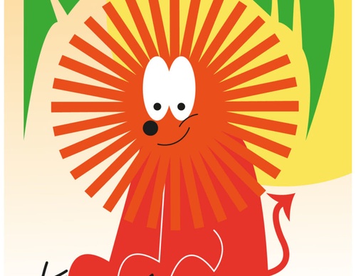 blank poster animal