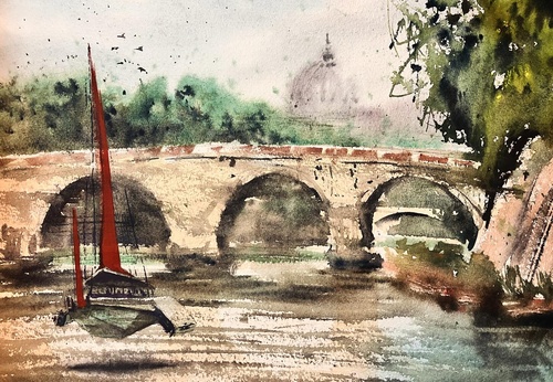 Gallery Of Watercolor Painting By Juan Ian - Argentina