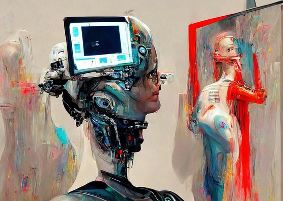 Interação entre inteligência artificial e arte