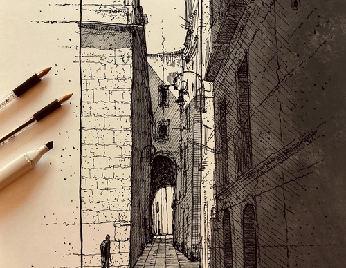 Gallery Of Sketching By Giancarlo Sanna - Italy