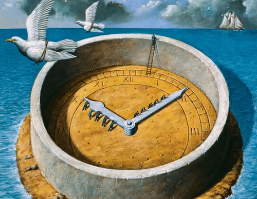 Gallery of humor painting by Rafal Olbinski - Poland