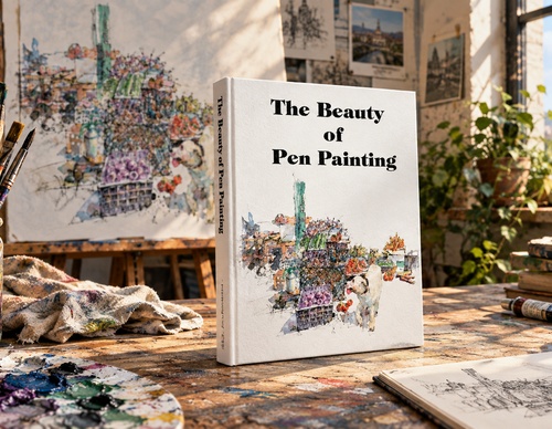 The Beauty of Pen Painting: Pen Painting Techniques from Black and White to Color by Kevin Todd