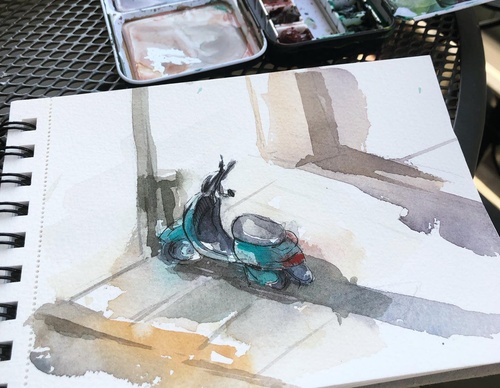 Gallery Of WaterColor Painting By Xavier Palau Blacio - Argentina