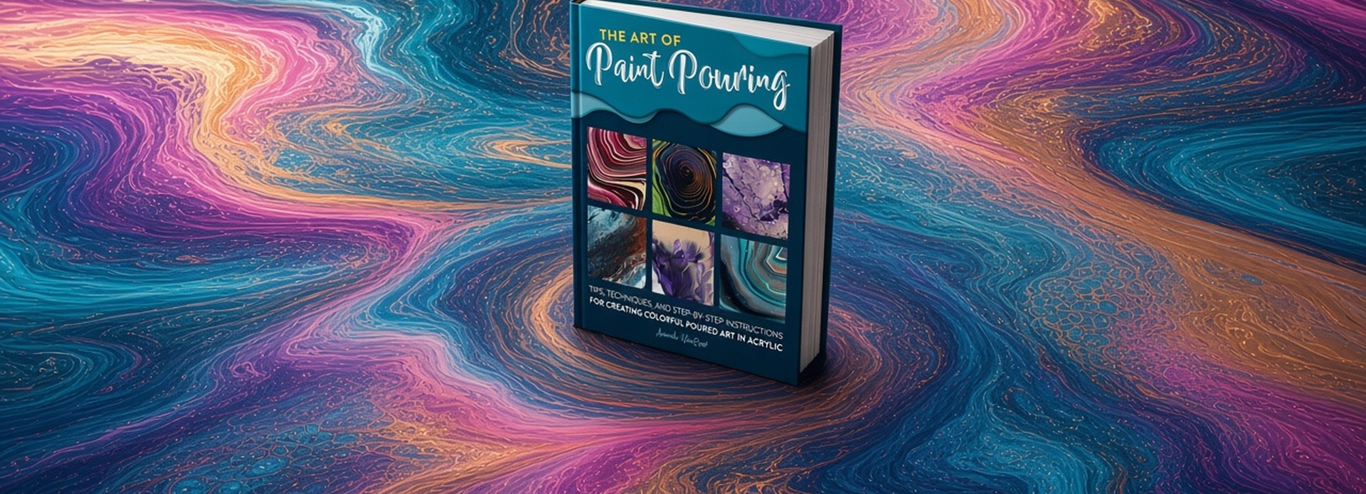 The Art of Paint Pouring: Tips, techniques, and step-by-step instructions for creating colorful poured art