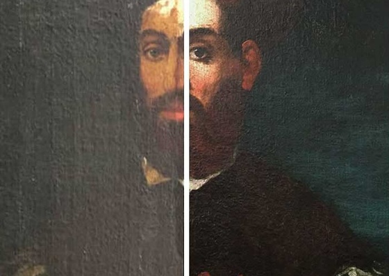 Portrait of Magellan work restored in emblematic Cuban museum