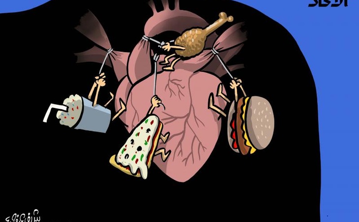 Refeições felizes  Obesidade e doenças cardíacas.