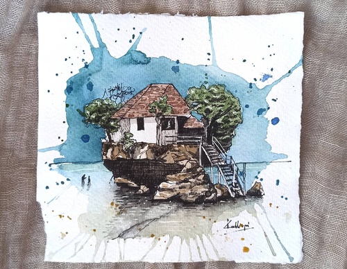 Galeria de pinturas em aquarela de Kalliopi C - Escócia