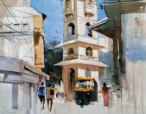 Gallery Of Watercolor Painting By Milind Mulick - India