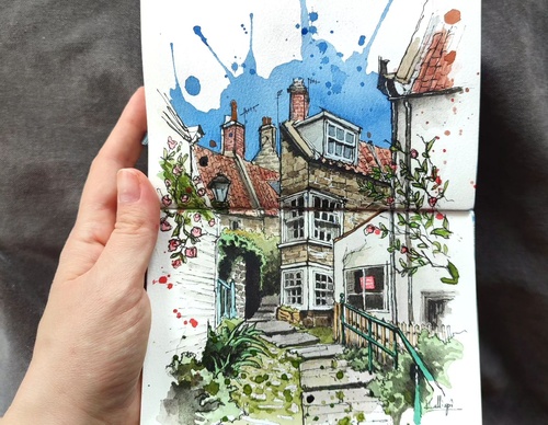 Galeria de pinturas em aquarela de Kalliopi C - Escócia