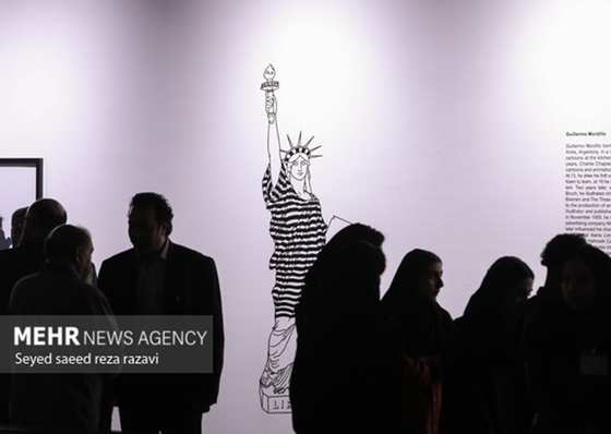 Exposición de cartoons y caricaturas de “América Latina” en Irán