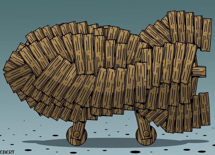 Trojan horse Do not let it in...