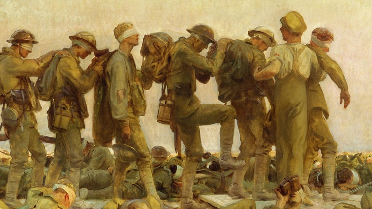 Gasificados: La obra maestra de John Singer Sargent sobre los horrores de la Primera Guerra Mundial