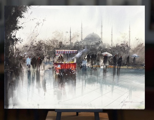 Gallery Of WaterColor Painting By Mohammad Ali Yazdchi - Iran