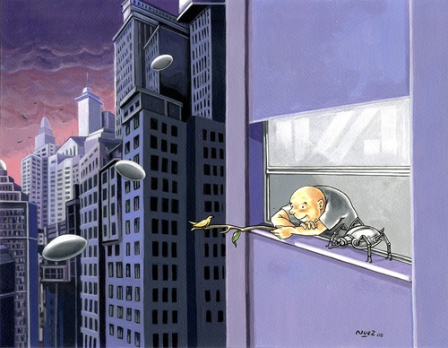 Gallery of Humor Drawing by Raul De la Nuez - Brazil