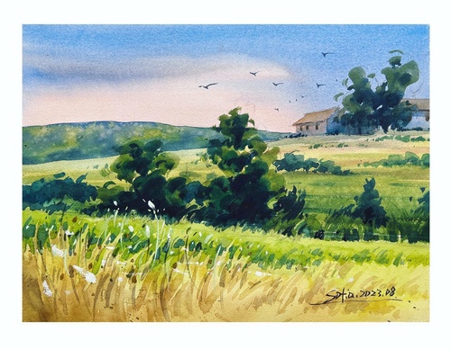 Gallery Of WaterColor Painting By Sofia Wu Mei - China