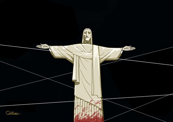 Galería de caricaturas políticas de Quinho Ravelli – Brasil