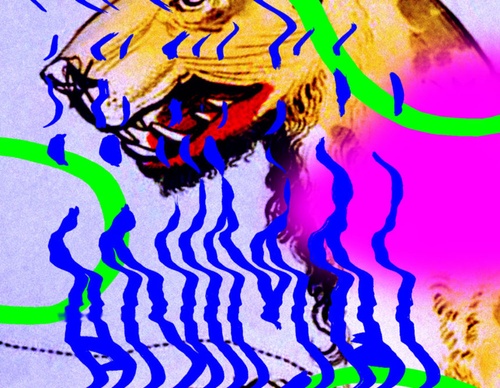 blank poster animal