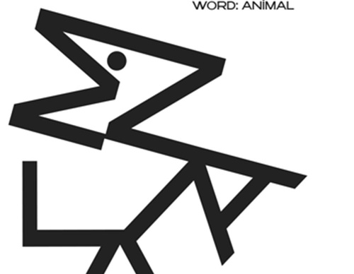 blank poster animal