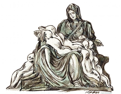 Pietà | Death and suffering in Gaza.