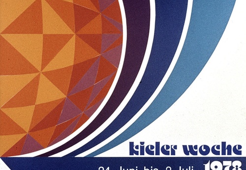 Galería de Carteles Tipográficos Creados a lo Largo de los Años para el Evento Náutico Kieler Woche en Alemania (Parte A)