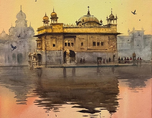 Gallery Of Watercolor Painting By Sikander Singh - India