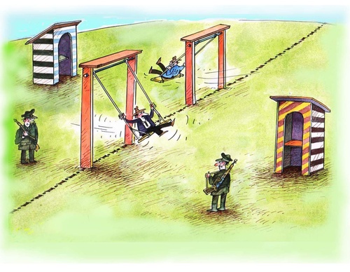 Galeria de obras de humor sobre Gaza e a guerra