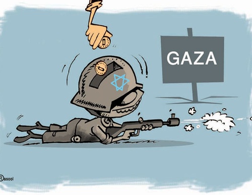 Galeria de cartoon sobre o Genocídio de Gaza