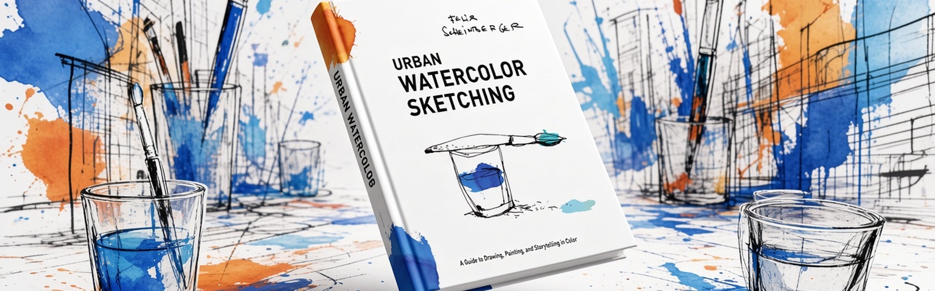 Urban Watercolor Sketching: A Guide to Drawing, Painting, and Storytelling in Color by Felix Scheinberger