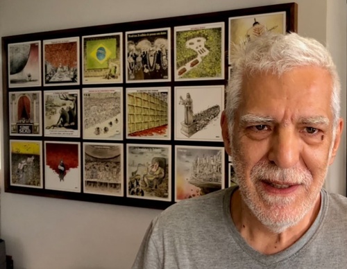 Galería de caricaturas de Arnaldo Angeli Filho-Brasil