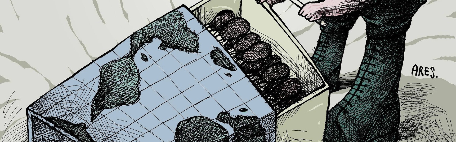 Galería de caricaturas de Ares-Cuba