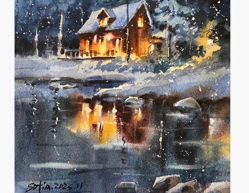 Gallery Of WaterColor Painting By Sofia Wu Mei - China