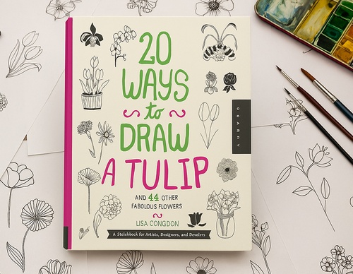 20 maneiras de desenhar uma tulipa e outras flores