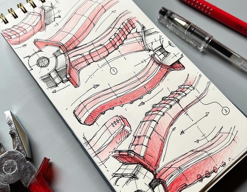 Gallery Of Design Sketching By Marius Kindler - Germany