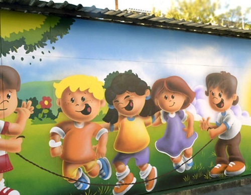 Characteristics of children's mural painting