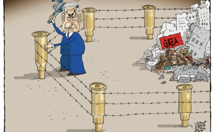 Bullets for Walls, Not for Peace — Artwork by Nikola Listes (Romania)
