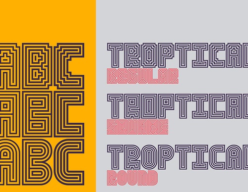 chrisb marquez tropical typeface