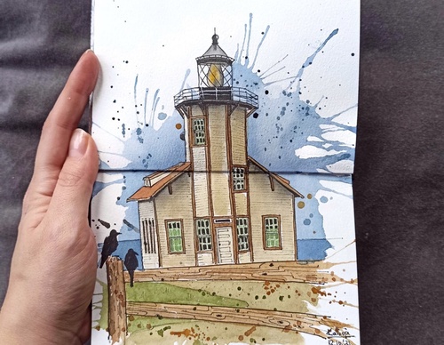 Galeria de pinturas em aquarela de Kalliopi C - Escócia