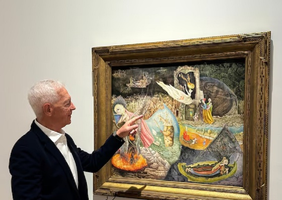 Eduardo Costantini mostra a pintura de Leonora Carrington