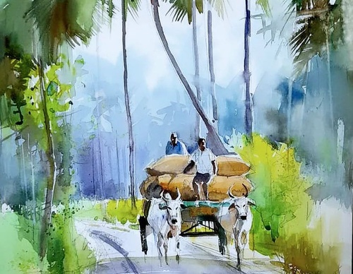 Gallery Of Watercolor Painting By Milind Mulick - India