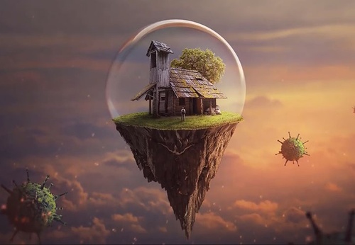 Manipulación de Fotos de Isla Flotante – Tutorial de Photoshop