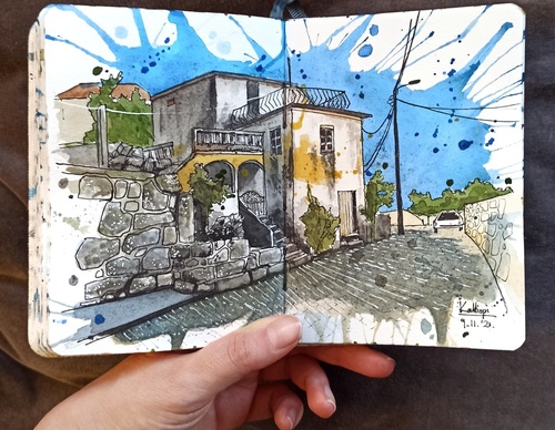Galeria de pinturas em aquarela de Kalliopi C - Escócia