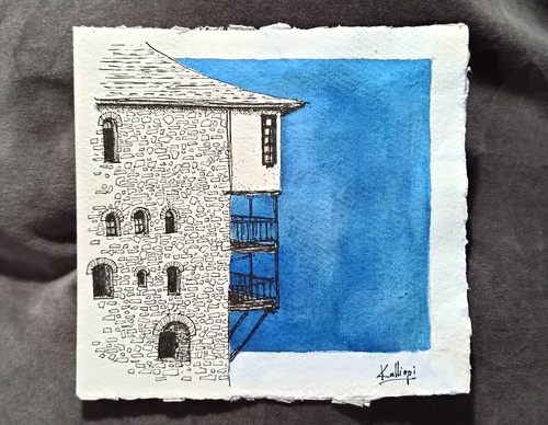 Galeria de pinturas em aquarela de Kalliopi C - Escócia