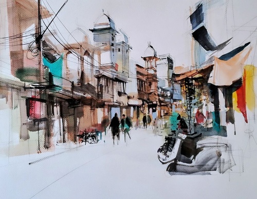 Gallery Of Watercolor Painting By Milind Mulick - India