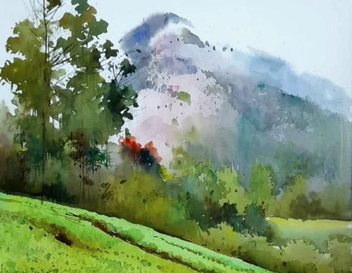 Gallery Of Watercolor Painting By Milind Mulick - India