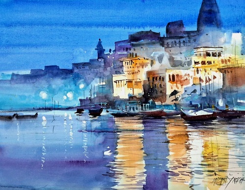 Gallery Of Watercolor Painting By Milind Mulick - India