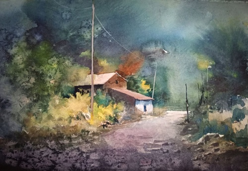 Gallery Of Watercolor Painting By Rogger Oncoy - Peru